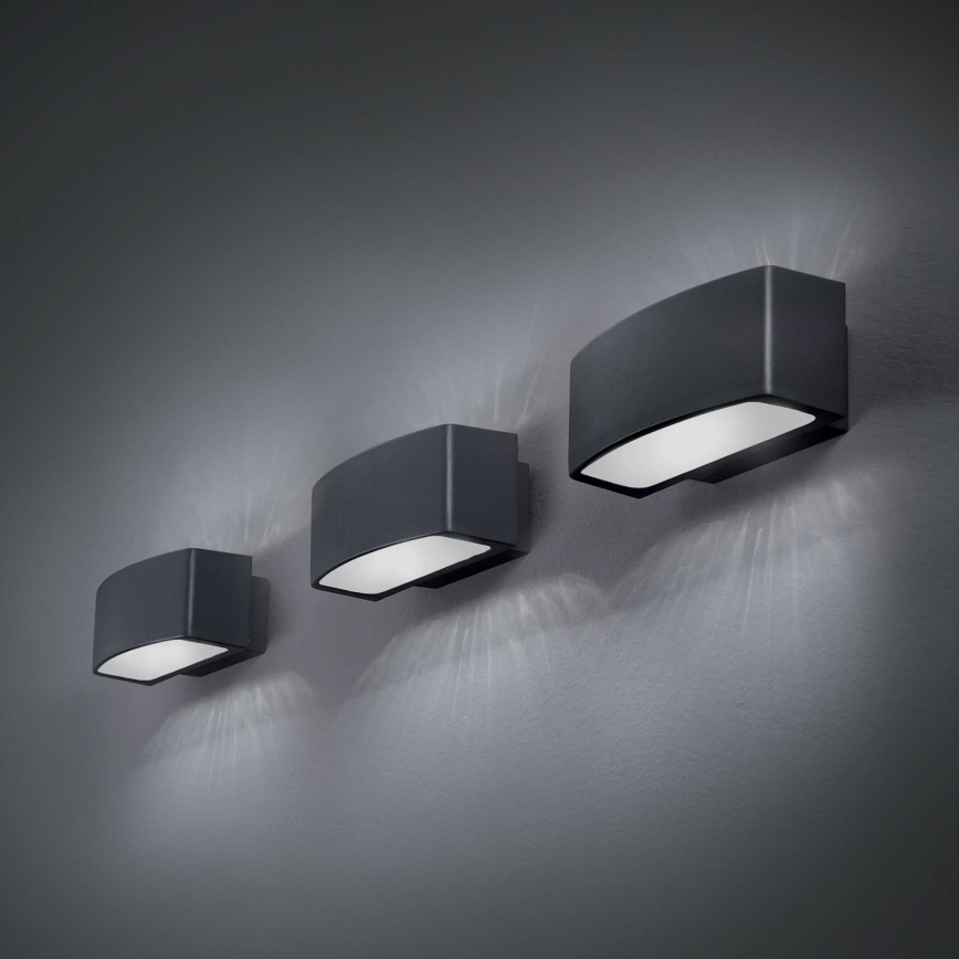 Ideal Lux - Lauko sieninis šviestuvas ANDROMEDA 1xE27/60W/230V IP55 juoda