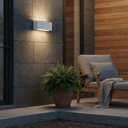 Ideal Lux - Lauko sieninis šviestuvas ANDROMEDA 1xE27/60W/230V IP55 pilka