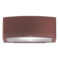 Ideal Lux - Lauko sieninis šviestuvas ANDROMEDA 1xE27/60W/230V IP55 ruda