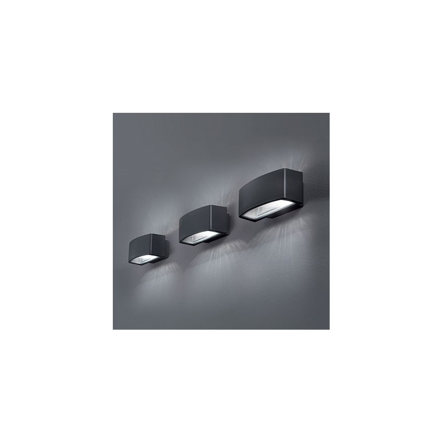 Ideal Lux - Lauko sieninis šviestuvas ANDROMEDA 2xE27/60W/230V IP55 antracitas