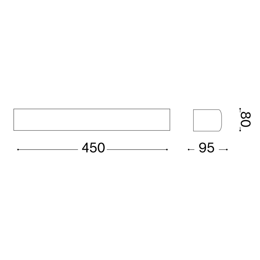 Ideal Lux - Lauko sieninis šviestuvas ANDROMEDA 2xE27/60W/230V IP55 balta