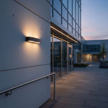 Ideal Lux - Lauko sieninis šviestuvas ANDROMEDA 2xE27/60W/230V IP55 ruda