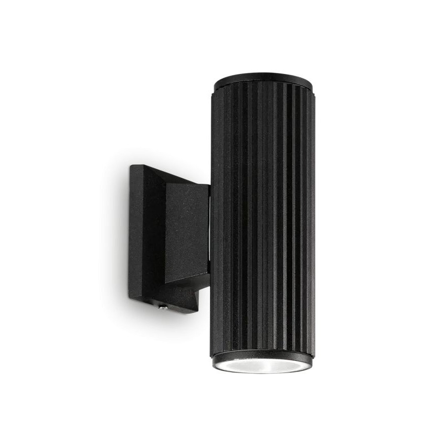 Ideal Lux - Lauko sieninis šviestuvas BASE 2xGU10/28W/230V IP44 juoda