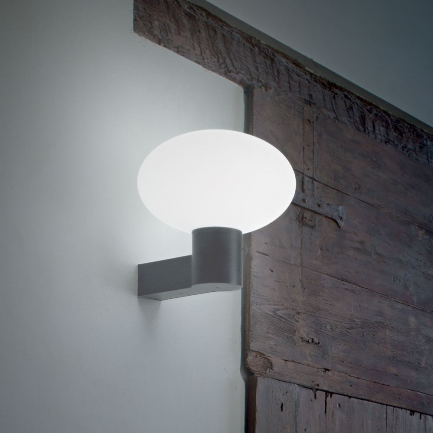 Ideal Lux - Lauko sieninis šviestuvas CLIO 1xE27/42W/230V IP44 antracitas