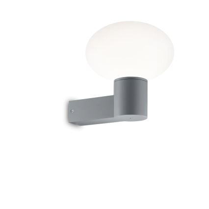 Ideal Lux - Lauko sieninis šviestuvas CLIO 1xE27/42W/230V IP44 pilka