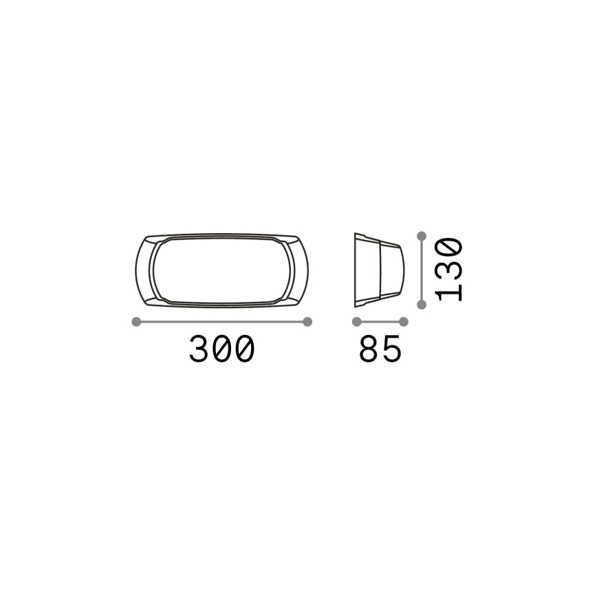 Ideal Lux - Lauko sieninis šviestuvas FELIX 1xE27/23W/230V IP66 balta