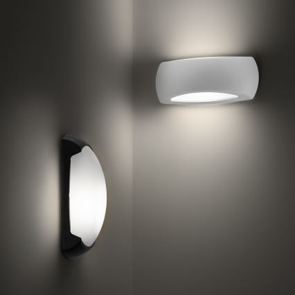 Ideal Lux - Lauko sieninis šviestuvas FELIX 1xE27/23W/230V IP66 juoda