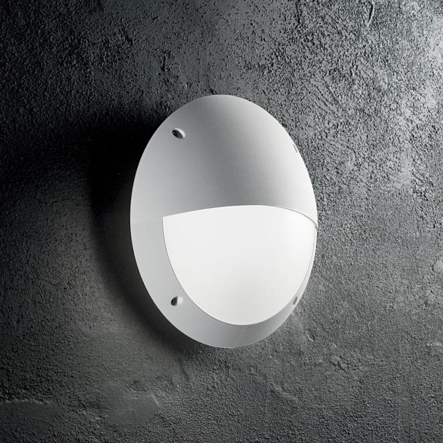 Ideal Lux - Lauko sieninis šviestuvas LUCIA 1xE27/23W/230V IP66 balta