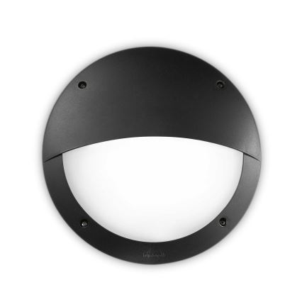 Ideal Lux - Lauko sieninis šviestuvas LUCIA 1xE27/23W/230V IP66 juoda