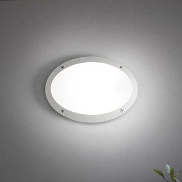 Ideal Lux - Lauko sieninis šviestuvas MADDI 1xE27/23W/230V IP66 balta