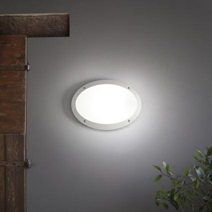 Ideal Lux - Lauko sieninis šviestuvas MADDI 1xE27/23W/230V IP66 balta