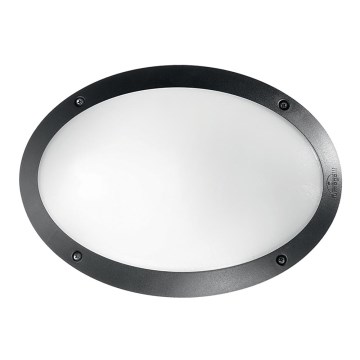 Ideal Lux - Lauko sieninis šviestuvas MADDI 1xE27/23W/230V IP66 juoda