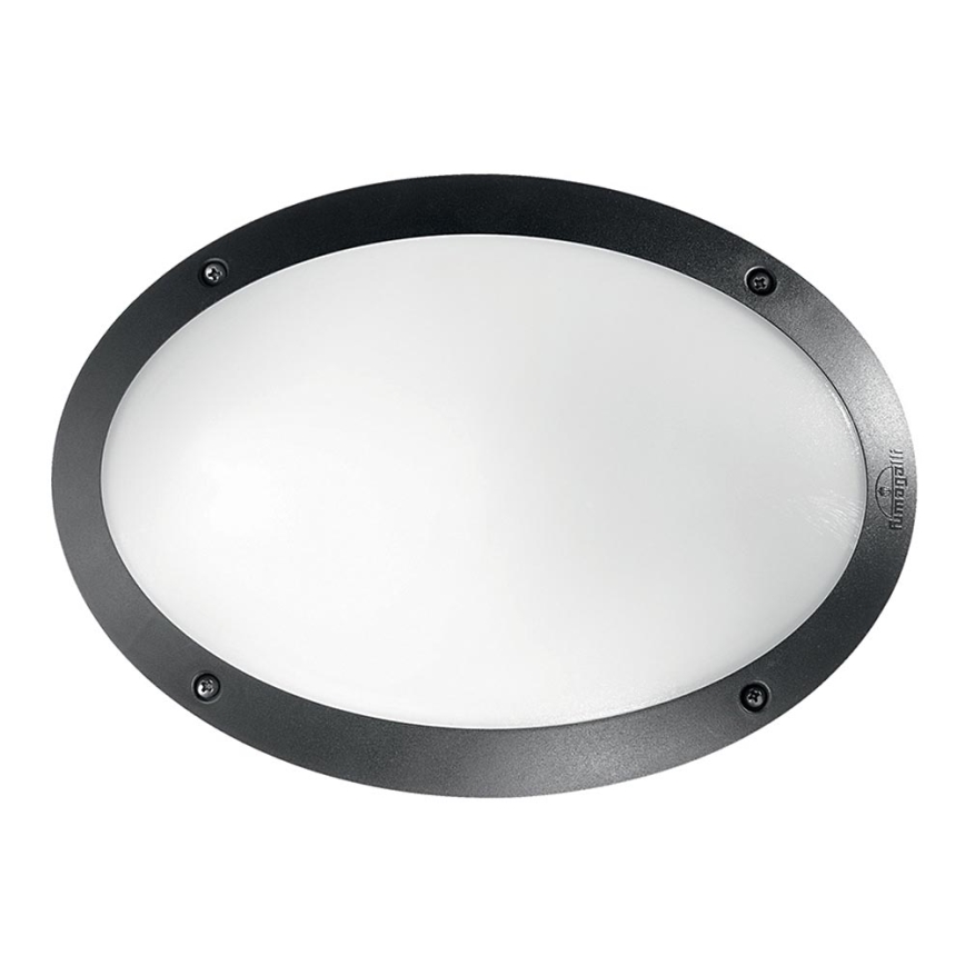 Ideal Lux - Lauko sieninis šviestuvas MADDI 1xE27/23W/230V IP66 juoda