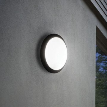 Ideal Lux - Lauko sieninis šviestuvas POLAR 1xE27/23W/230V IP66 juodas