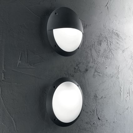 Ideal Lux - Lauko sieninis šviestuvas POLAR 1xE27/23W/230V IP66 juodas