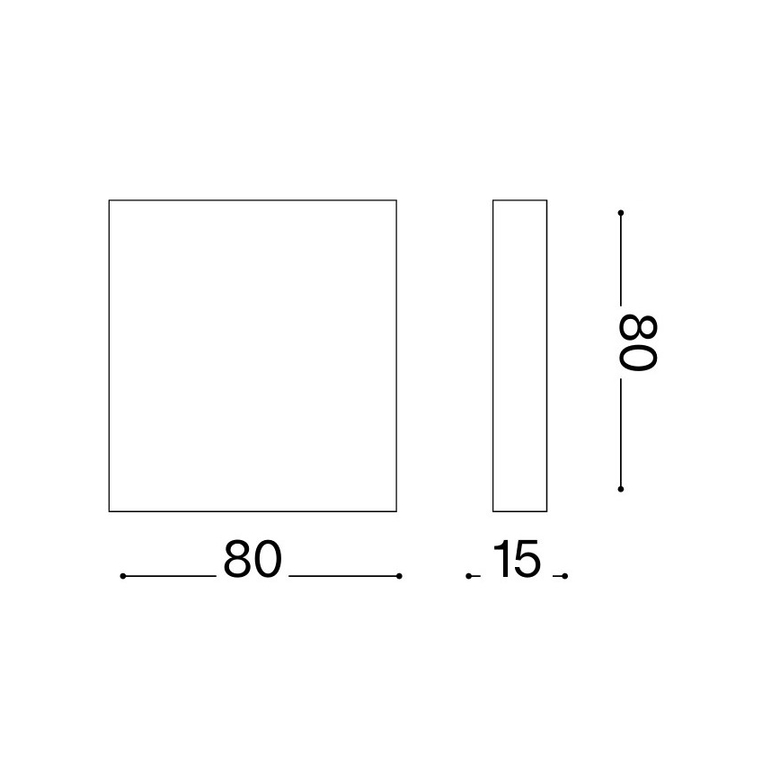 Ideal Lux - lauko sieninis šviestuvas POST-IT LED/3W/12V CRI 90 žalvaris