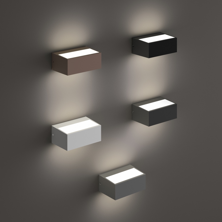 Ideal Lux - Lauko sieninis šviestuvas TWIN 1xG9/28W/230V IP44 rudas