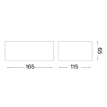 Ideal Lux - Lauko sieninis šviestuvas TWIN 1xG9/28W/230V IP44 rudas