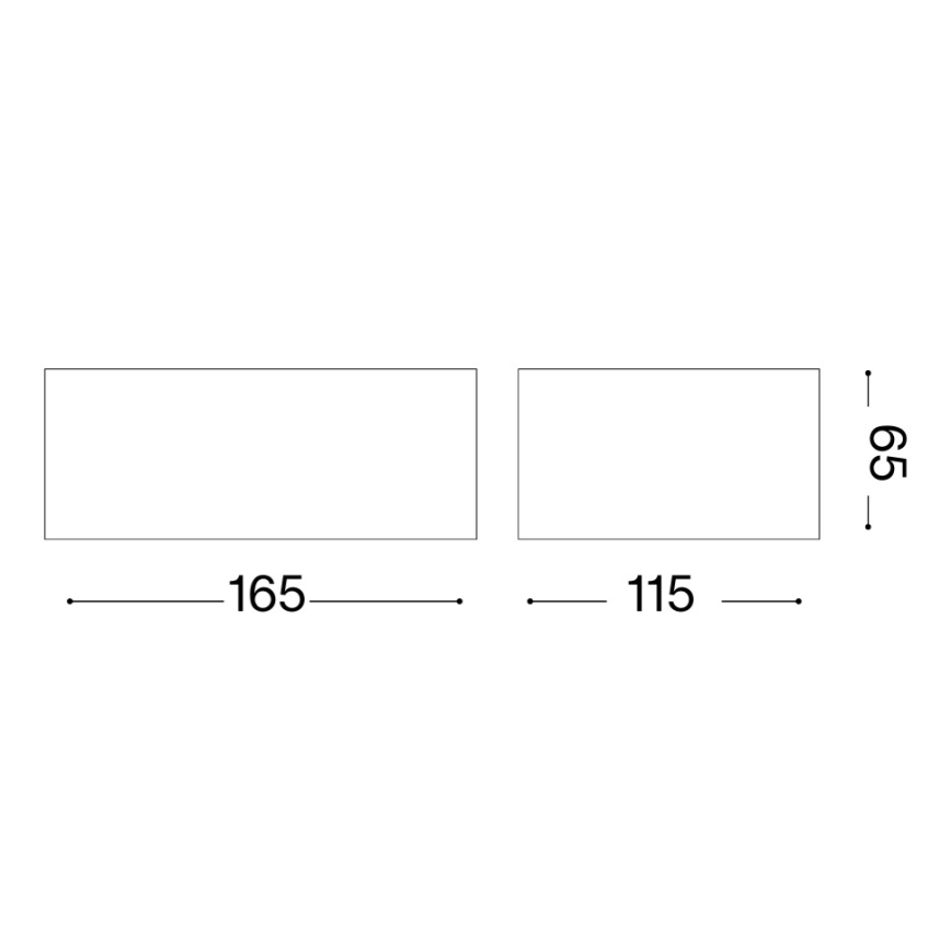 Ideal Lux - Lauko sieninis šviestuvas TWIN 1xG9/28W/230V IP44 rudas