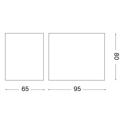 Ideal Lux - Lauko sieninis šviestuvas UP 1xG9/15W/230V IP44 rudos spalvos