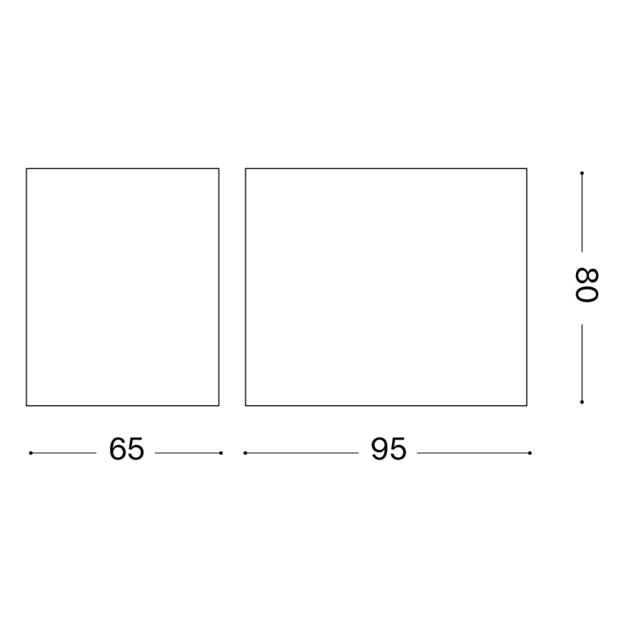 Ideal Lux - Lauko sieninis šviestuvas UP 1xG9/15W/230V IP44 rudos spalvos