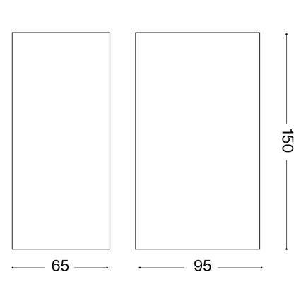 Ideal Lux - Lauko sieninis šviestuvas UP 2xG9/15W/230V IP44 rudas