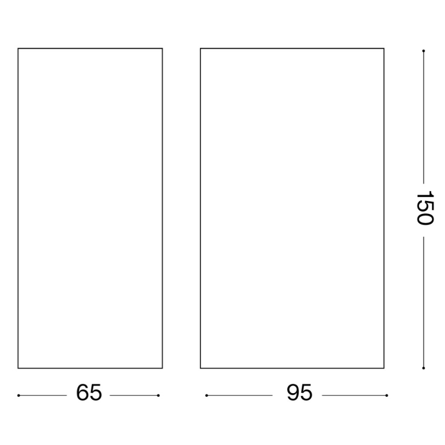Ideal Lux - Lauko sieninis šviestuvas UP 2xG9/15W/230V IP44 rudas
