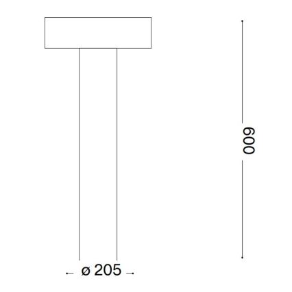 Ideal Lux - Lauko šviestuvas 4xG9/15W/230V 60 cm IP44 antracitas