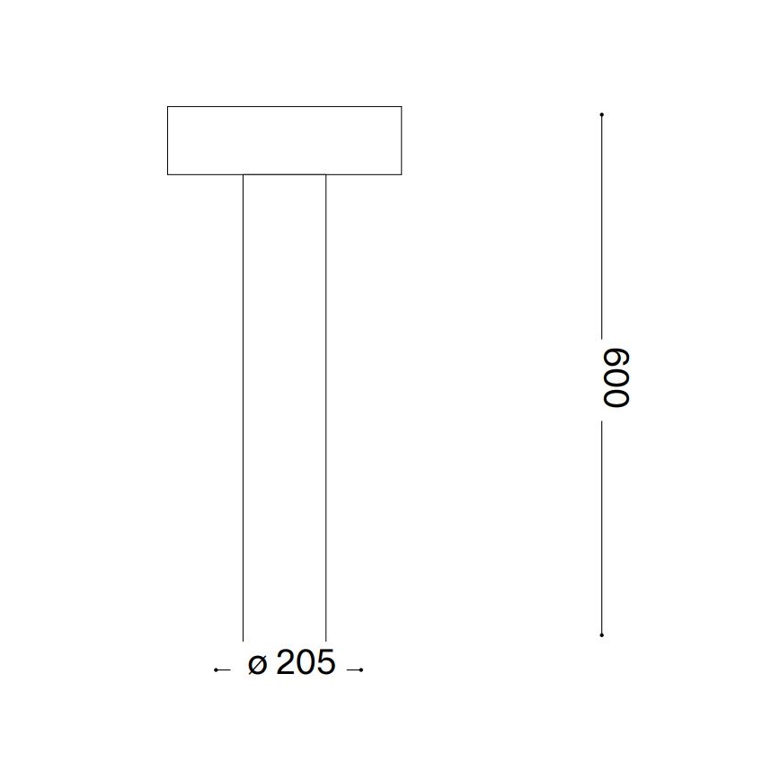 Ideal Lux - Lauko šviestuvas 4xG9/15W/230V 60 cm IP44 antracitas