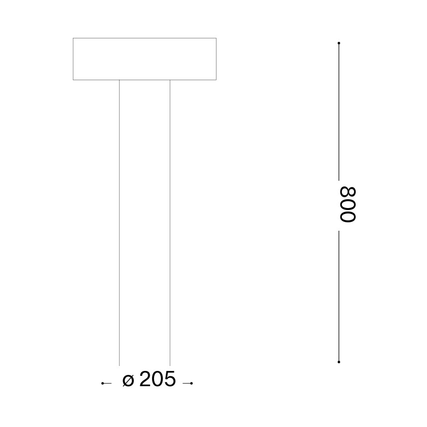 Ideal Lux - Lauko šviestuvas 4xG9/15W/230V 80 cm IP44 rudas