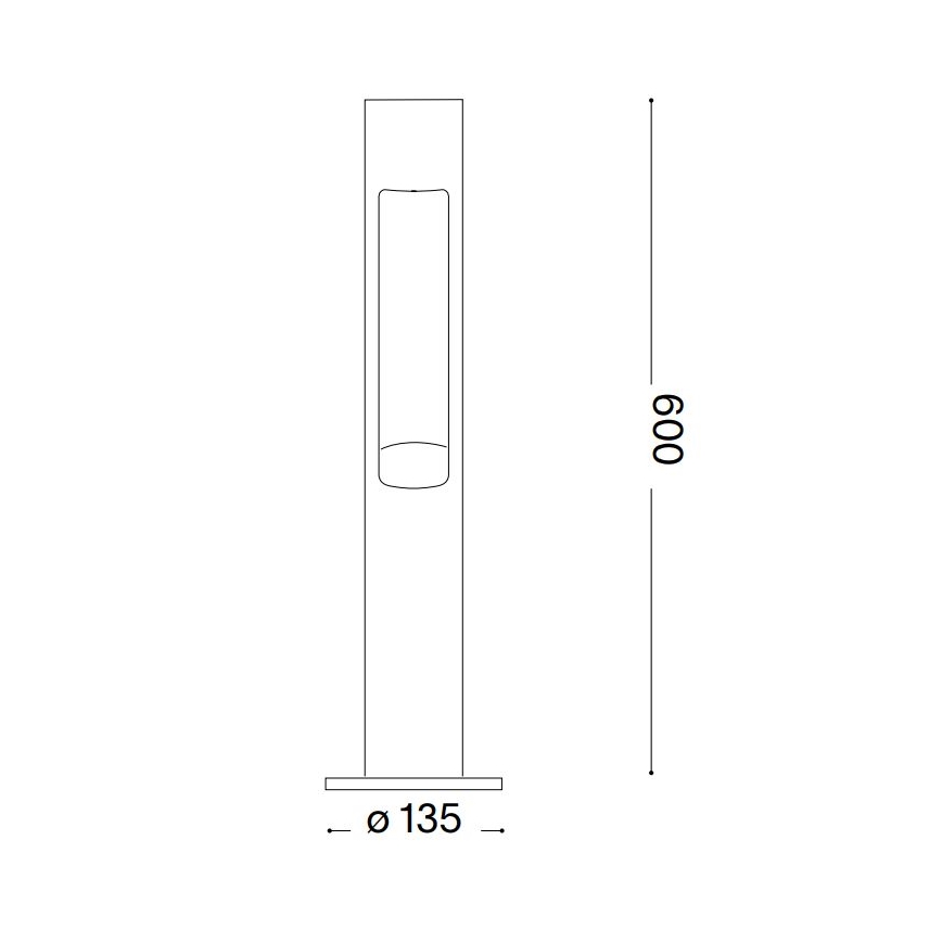 Ideal Lux - Lauko šviestuvas ACQUA 1xG9/15W/230V 60 cm IP44 ruda