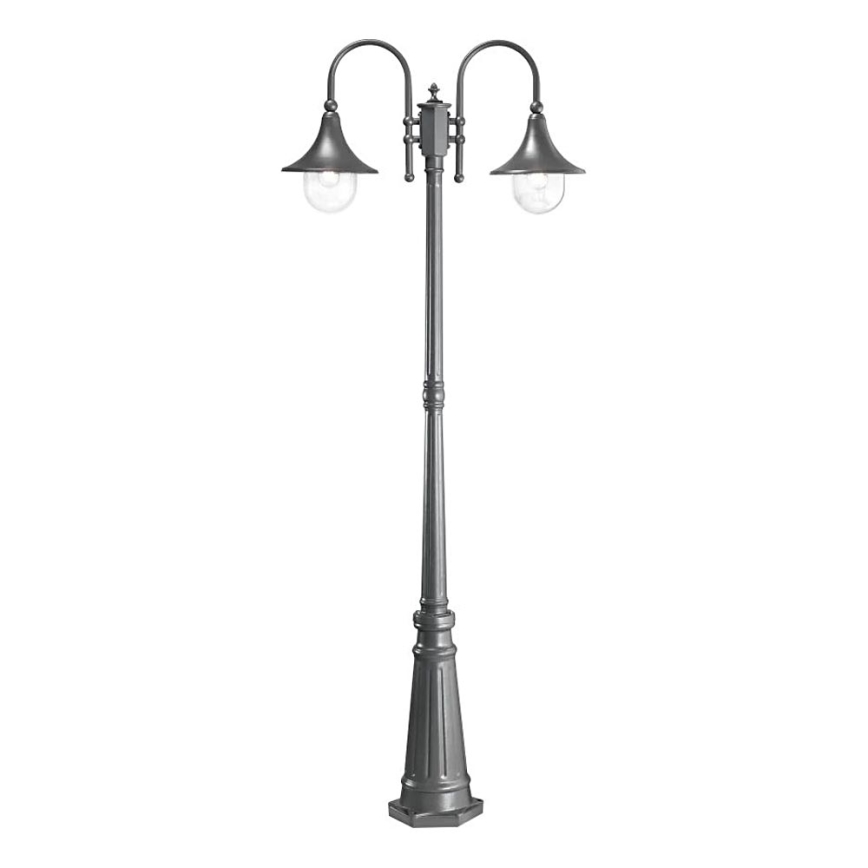 Ideal Lux - Lauko šviestuvas CIMA 2xE27/52W/230V 216 cm IP43 antracitas