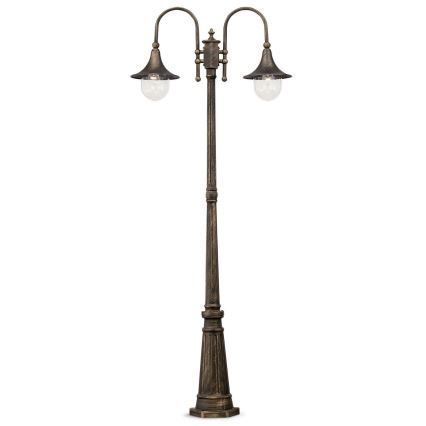 Ideal Lux - Lauko šviestuvas CIMA 2xE27/52W/230V 216 cm IP43 patina