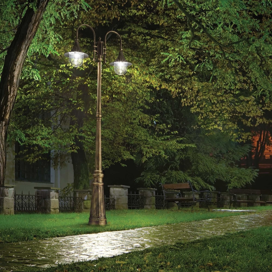 Ideal Lux - Lauko šviestuvas CIMA 2xE27/52W/230V 216 cm IP43 patina