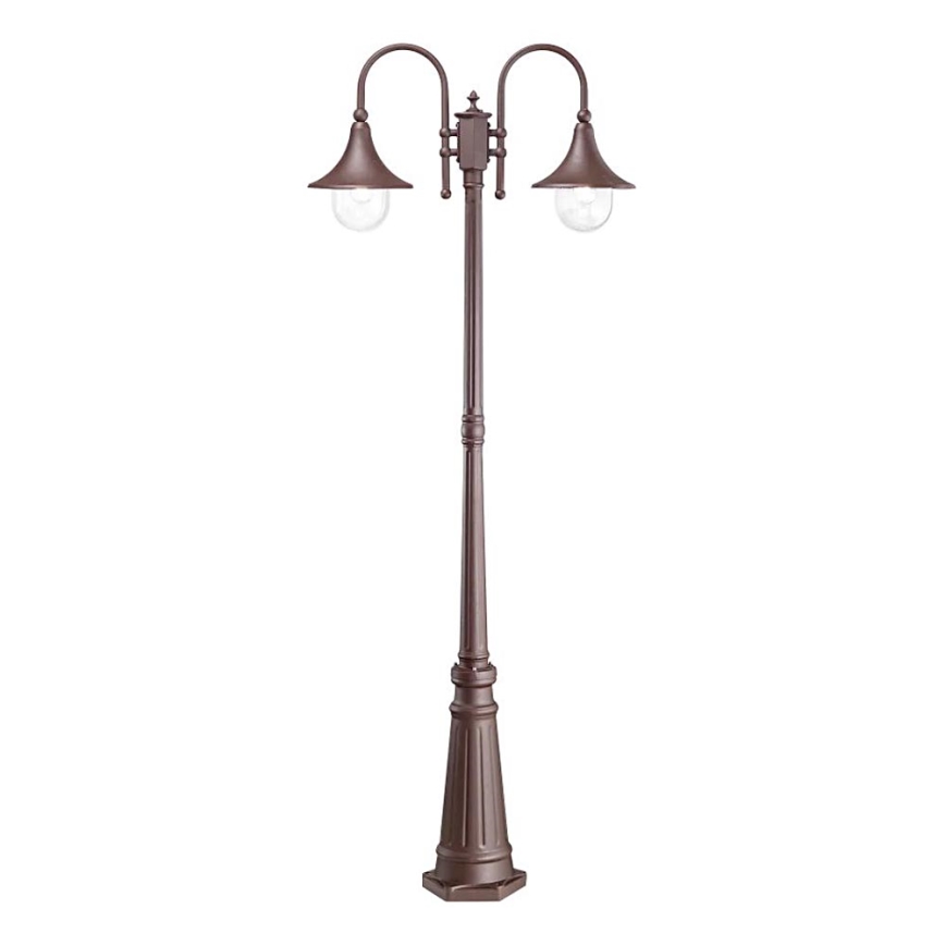 Ideal Lux - Lauko šviestuvas CIMA 2xE27/52W/230V 216 cm IP43 ruda