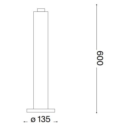 Ideal Lux - Lauko šviestuvas CLIO 1xE27/42W/230V 60 cm IP44 juodas