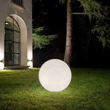 Ideal Lux - Lauko šviestuvas DORIS 1xE27/60W/230V Ø 30 cm IP44 pilka