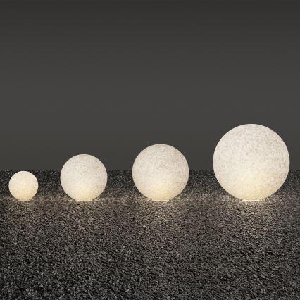 Ideal Lux - Lauko šviestuvas DORIS 1xE27/60W/230V Ø 58 cm IP44 pilka