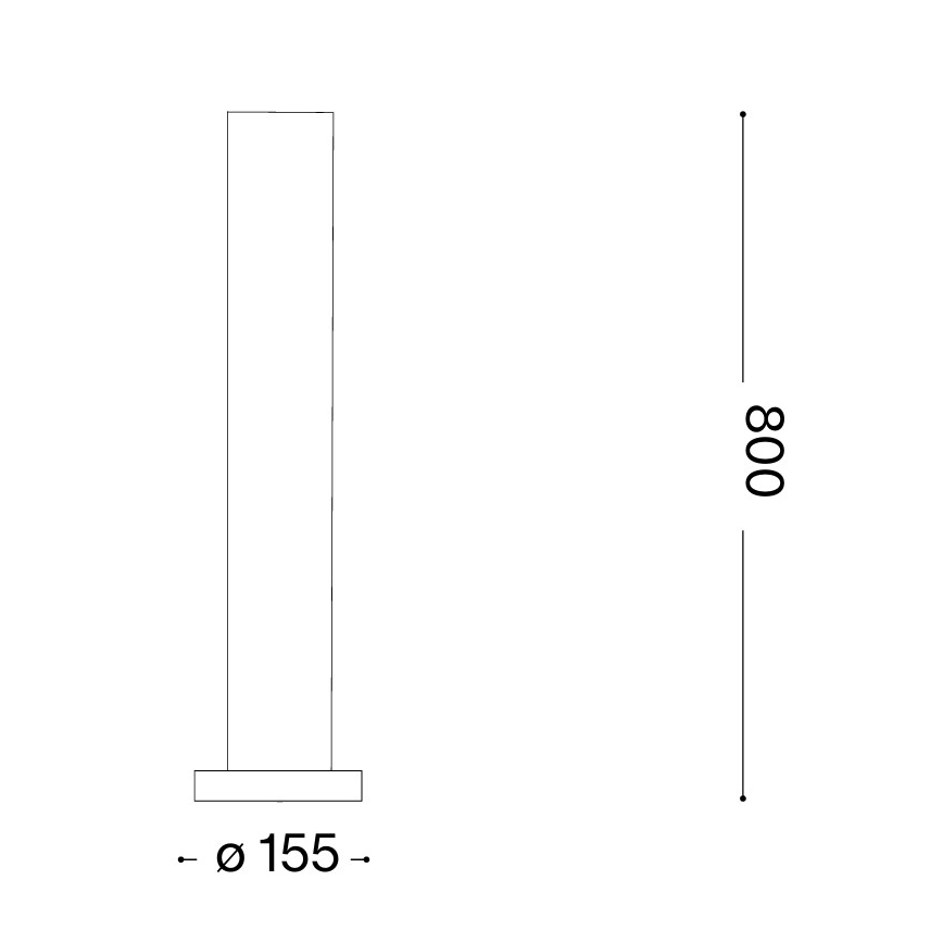 Ideal Lux - Lauko šviestuvas EDO OUTDOOR 1xGX53/15W/230V 80 cm IP65 ruda