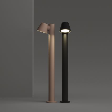 Ideal Lux - Lauko šviestuvas GAS 1xGU10/35W/230V 80 cm IP43 rudos spalvos