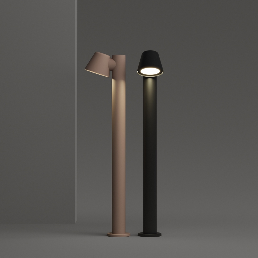 Ideal Lux - Lauko šviestuvas GAS 1xGU10/35W/230V 80 cm IP43 rudos spalvos