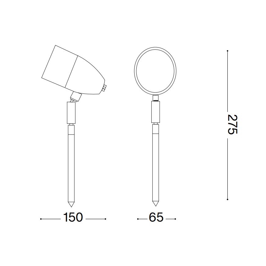 Ideal Lux - Lauko šviestuvas INSIDE 1xG9/15W/230V 27,5 cm IP54 juoda