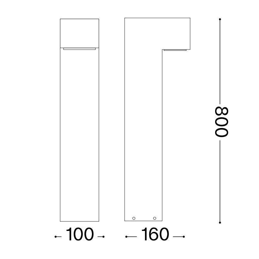Ideal Lux - Lauko šviestuvas SIRIO 2xG9/15W/230V IP44 antracitas