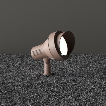 Ideal Lux - Lauko šviestuvas TERRA 1xGU10/28W/230V IP65 rudos spalvos