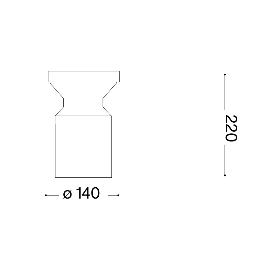 Ideal Lux - lauko šviestuvas TORRE 1xE27/15W/230V, 22 cm, IP65, antracitas