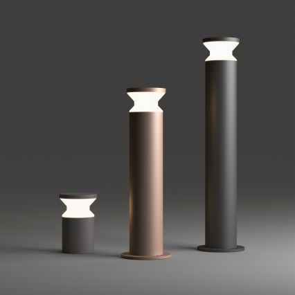 Ideal Lux - Lauko šviestuvas TORRE 1xE27/15W/230V 80 cm IP65 antracitas