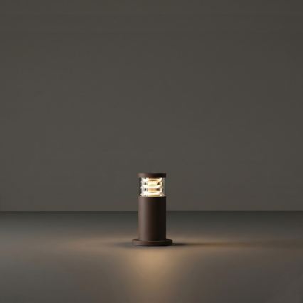 Ideal Lux - Lauko šviestuvas TRONCO 1xE27/42W/230V 25 cm IP65 rudas