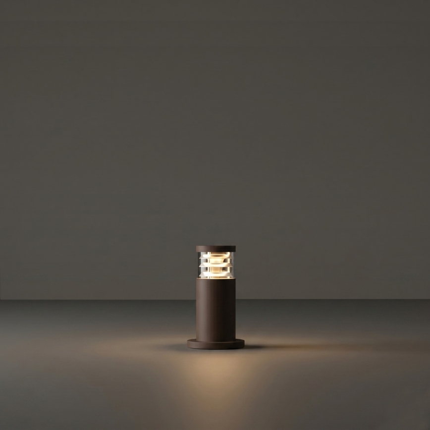 Ideal Lux - Lauko šviestuvas TRONCO 1xE27/42W/230V 25 cm IP65 rudas