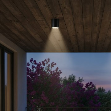 Ideal Lux - Lauko taškinis šviestuvas GUN 1xGU10/28W/230V IP44 juodas