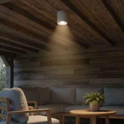 Ideal Lux - Lauko taškinis šviestuvas GUN 1xGU10/28W/230V IP55 pilkas